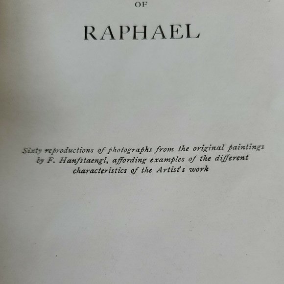 The Masterpieces of Raphael (1484-1520) Book 60 Reproductions, Stokes 1900 RARE - Picture 8 of 12